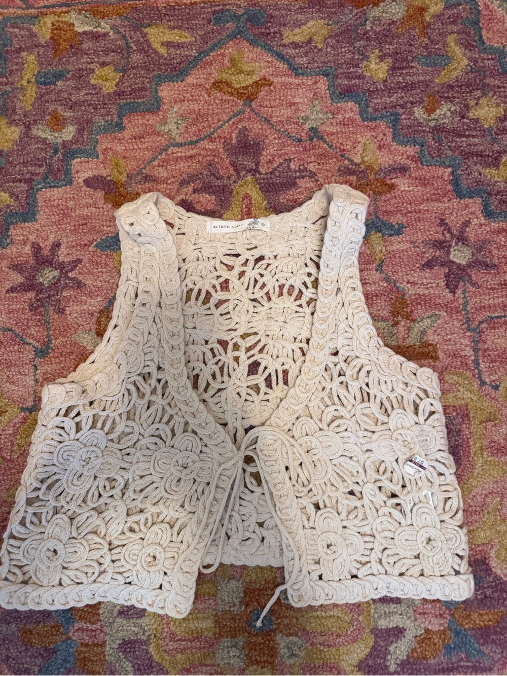 Alter’d State crocheted vest size S